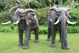 仿真大象雕塑道具摆件
